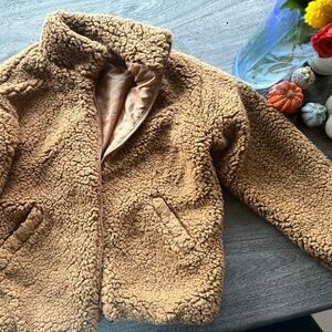 Nine West Women’s Tan Sherpa Jacket